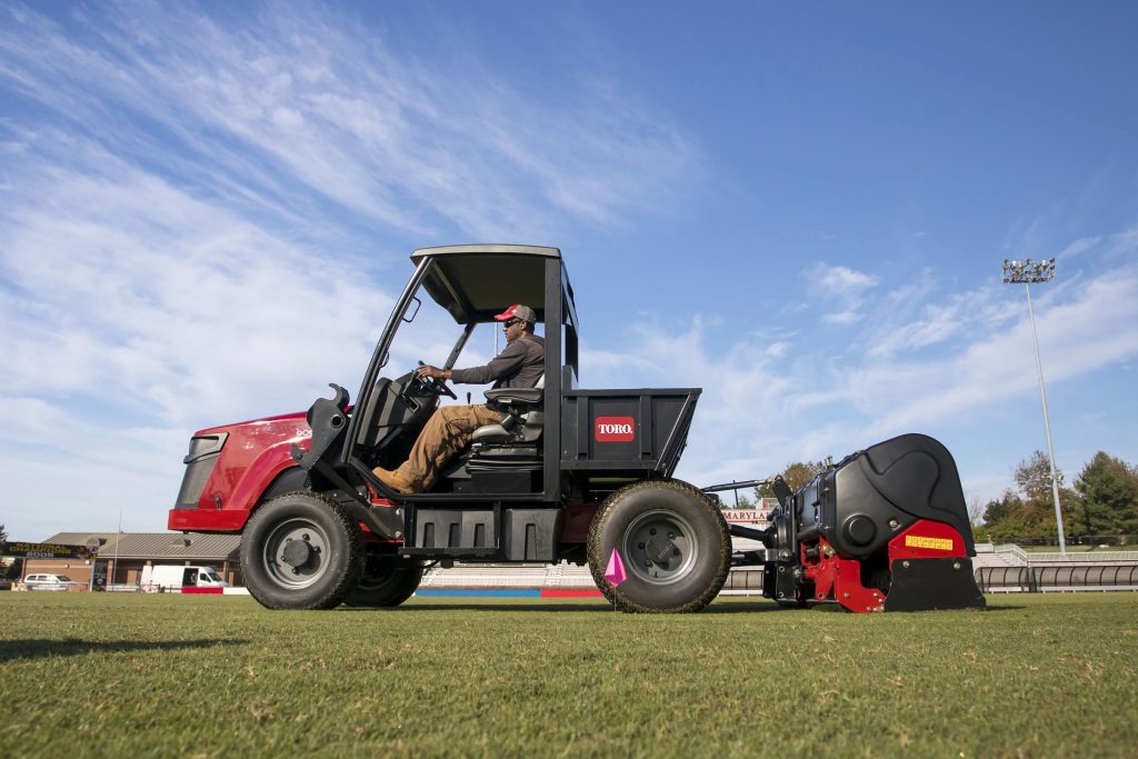 New turf machine has benefits of both tractor and utility vehicle